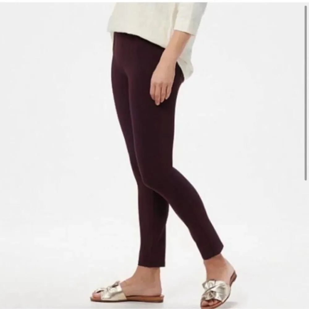 Spanx Ankle Length Ponte Hem Slit Leggings Brandywine S